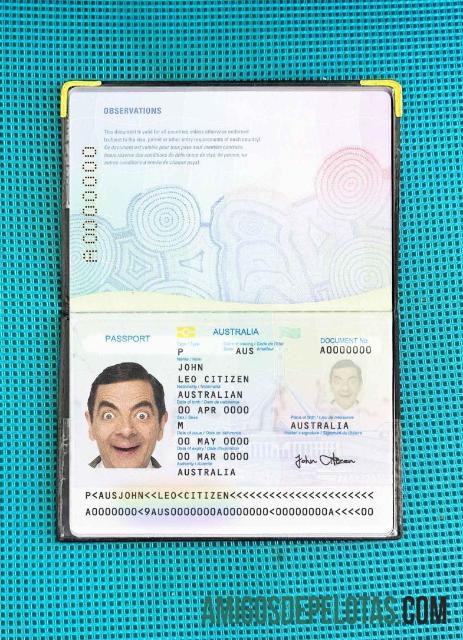 Aparência de foto de passaporte padrão australiano baixar para verificação